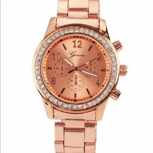 NWT Stainless Steel Rose Gold Watch